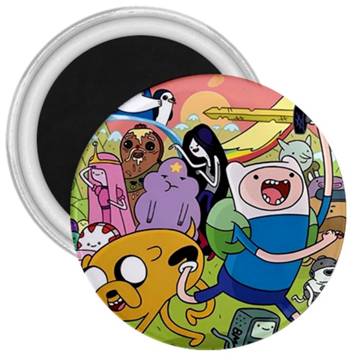 Adventure Time Finn  Jake 3  Magnets