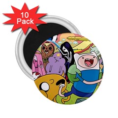 Adventure Time Finn  Jake 2 25  Magnets (10 Pack)  by Bedest