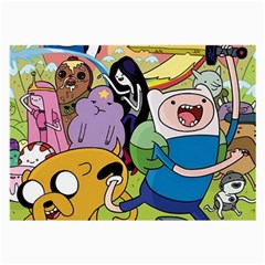 Adventure Time Finn  Jake Large Glasses Cloth by Bedest