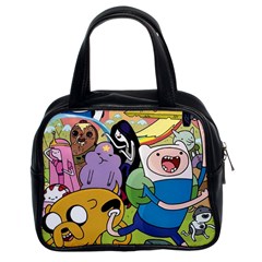 Adventure Time Finn  Jake Classic Handbag (two Sides) by Bedest