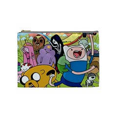 Adventure Time Finn  Jake Cosmetic Bag (medium) by Bedest