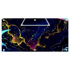 Trippy Kit Rick And Morty Galaxy Pink Floyd Banner And Sign 4  X 2  by Bedest