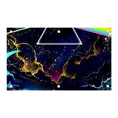 Trippy Kit Rick And Morty Galaxy Pink Floyd Banner And Sign 5  X 3  by Bedest