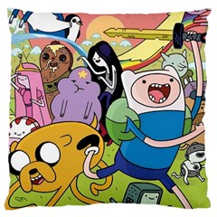 Adventure Time Finn  Jake Large Cushion Case (two Sides) by Bedest