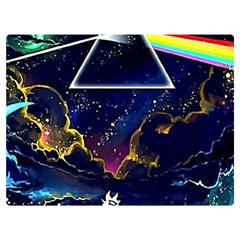 Trippy Kit Rick And Morty Galaxy Pink Floyd Two Sides Premium Plush Fleece Blanket (extra Small) by Bedest