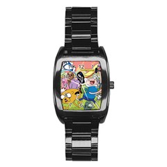 Adventure Time Finn  Jake Stainless Steel Barrel Watch by Bedest