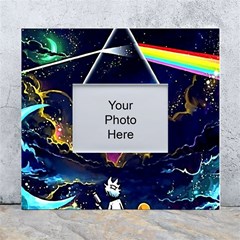 Trippy Kit Rick And Morty Galaxy Pink Floyd White Wall Photo Frame 5  X 7  by Bedest