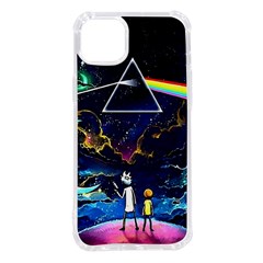 Trippy Kit Rick And Morty Galaxy Pink Floyd Iphone 14 Plus Tpu Uv Print Case by Bedest