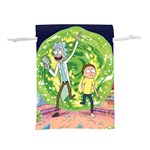 Rick And Morty Adventure Time Cartoon Lightweight Drawstring Pouch (S) Front