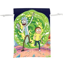 Rick And Morty Adventure Time Cartoon Lightweight Drawstring Pouch (xl) by Bedest