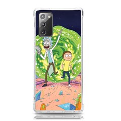 Rick And Morty Adventure Time Cartoon Samsung Galaxy Note 20 Tpu Uv Case by Bedest