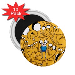 Adventure Time Finn Jake Cartoon 2 25  Magnets (10 Pack)  by Bedest