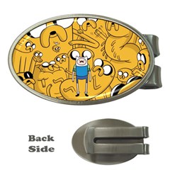 Adventure Time Finn Jake Cartoon Money Clips (oval)  by Bedest