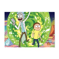 Rick And Morty Adventure Time Cartoon Crystal Sticker (a4) by Bedest