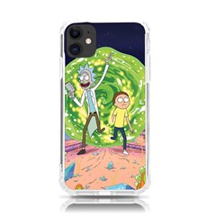 Rick And Morty Adventure Time Cartoon Iphone 11 Tpu Uv Print Case by Bedest