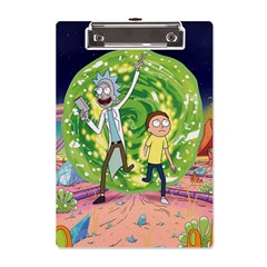 Rick And Morty Adventure Time Cartoon A5 Acrylic Clipboard by Bedest