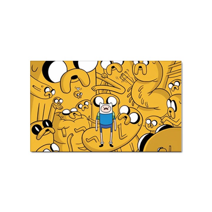 Adventure Time Finn Jake Cartoon Sticker (Rectangular)