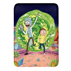 Rick And Morty Adventure Time Cartoon Rectangular Glass Fridge Magnet (4 Pack) by Bedest