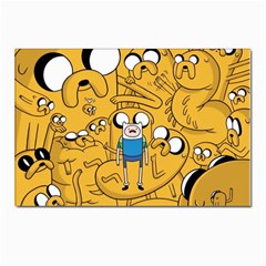 Adventure Time Finn Jake Cartoon Postcards 5  X 7  (pkg Of 10) by Bedest