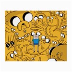 Adventure Time Finn Jake Cartoon Small Glasses Cloth Front