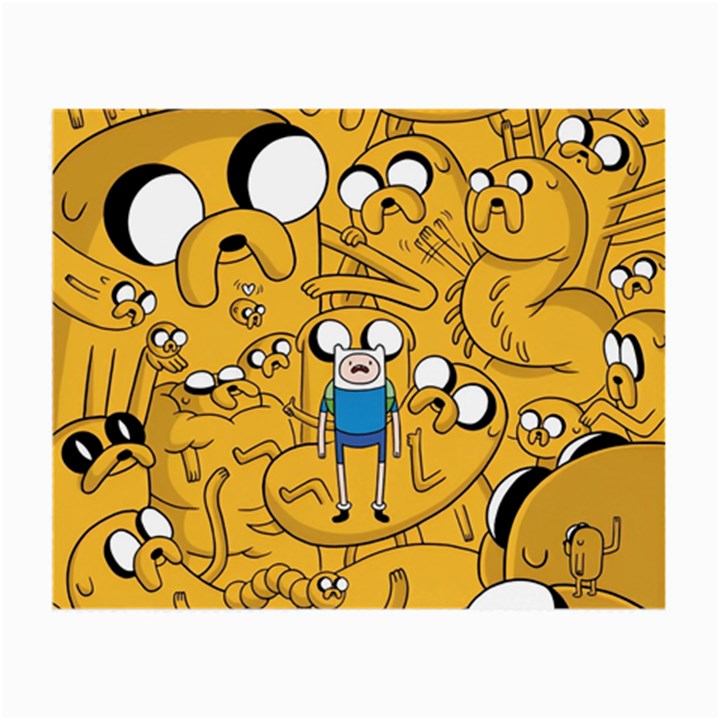 Adventure Time Finn Jake Cartoon Small Glasses Cloth