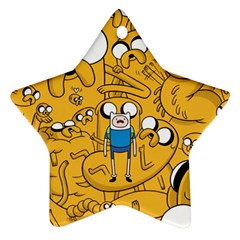 Adventure Time Finn Jake Cartoon Star Ornament (two Sides)