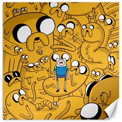 Adventure Time Finn Jake Cartoon Canvas 12  X 12  by Bedest