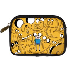 Adventure Time Finn Jake Cartoon Digital Camera Leather Case by Bedest