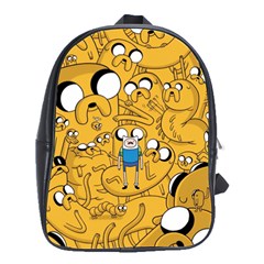 Adventure Time Finn Jake Cartoon School Bag (large) by Bedest