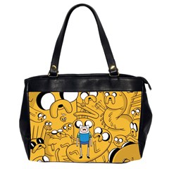 Adventure Time Finn Jake Cartoon Oversize Office Handbag (2 Sides) by Bedest