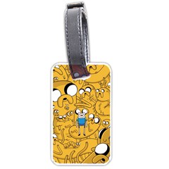 Adventure Time Finn Jake Cartoon Luggage Tag (one Side) by Bedest