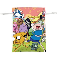 Adventure Time Finn  Jake Lightweight Drawstring Pouch (xl) by Bedest