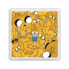 Adventure Time Finn Jake Cartoon Memory Card Reader (square) by Bedest