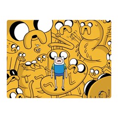 Adventure Time Finn Jake Cartoon Two Sides Premium Plush Fleece Blanket (mini) by Bedest