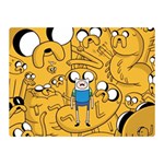 Adventure Time Finn Jake Cartoon Two Sides Premium Plush Fleece Blanket (Mini) 35 x27  Blanket Front