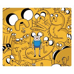 Adventure Time Finn Jake Cartoon Two Sides Premium Plush Fleece Blanket (small) by Bedest