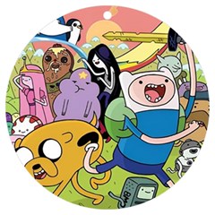 Adventure Time Finn  Jake Uv Print Acrylic Ornament Round by Bedest