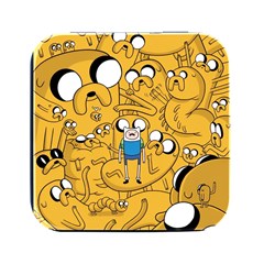 Adventure Time Finn Jake Cartoon Square Metal Box (black) by Bedest