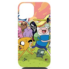 Adventure Time Finn  Jake Iphone 14 Black Uv Print Case by Bedest