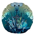 Adventure Time Lich Large 18  Premium Flano Round Cushions Front