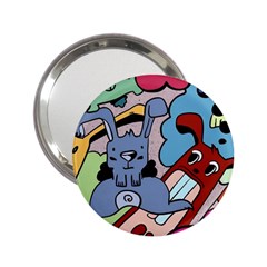 Graffiti Monster Street Theme 2 25  Handbag Mirrors by Bedest