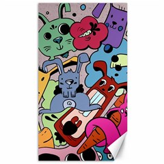 Graffiti Monster Street Theme Canvas 40  X 72  by Bedest