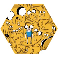 Adventure Time Finn Jake Cartoon Wooden Puzzle Hexagon by Bedest