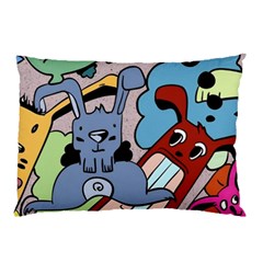 Graffiti Monster Street Theme Pillow Case by Bedest