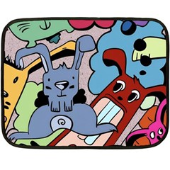 Graffiti Monster Street Theme Fleece Blanket (mini) by Bedest