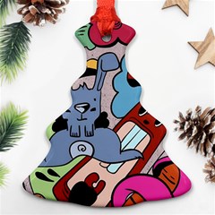 Graffiti Monster Street Theme Christmas Tree Ornament (two Sides) by Bedest