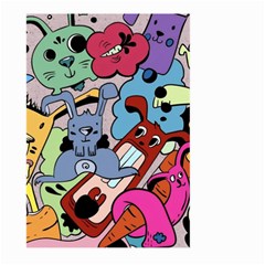 Graffiti Monster Street Theme Large Garden Flag (two Sides) by Bedest