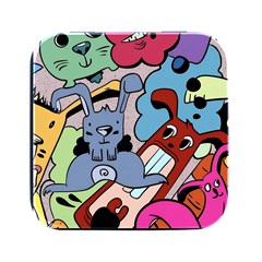 Graffiti Monster Street Theme Square Metal Box (black) by Bedest