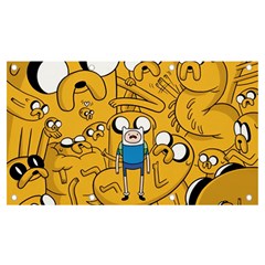 Adventure Time Finn Jake Cartoon Banner And Sign 7  X 4  by Bedest