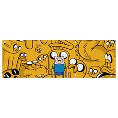 Adventure Time Finn Jake Cartoon Banner And Sign 9  X 3  by Bedest